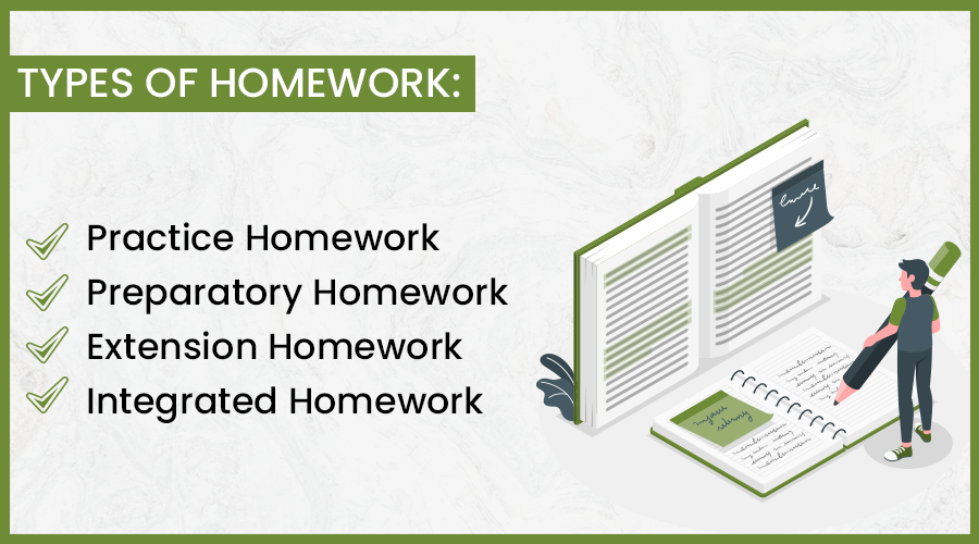 types of homework in english