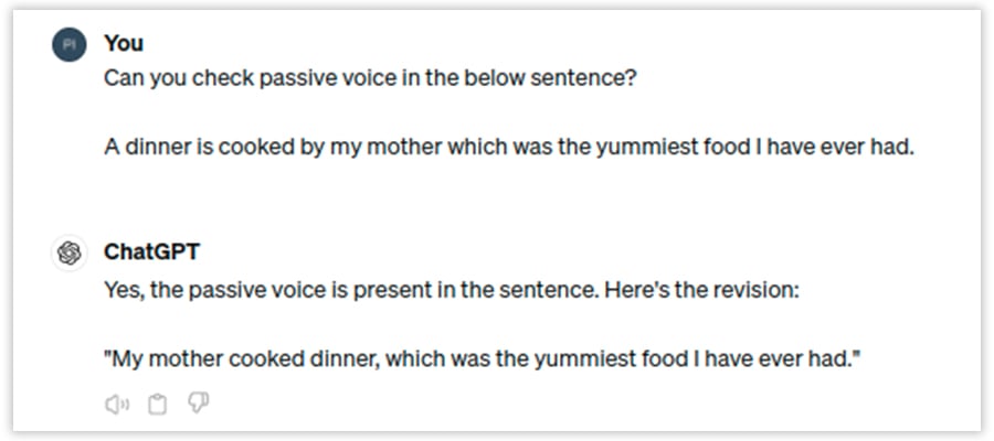 Passive Voice Check