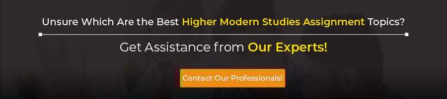 higher modern studies assignment example