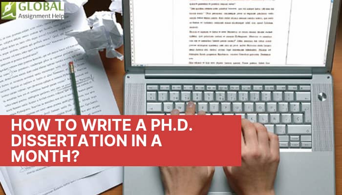 How to Write a PhD Dissertation in a Month