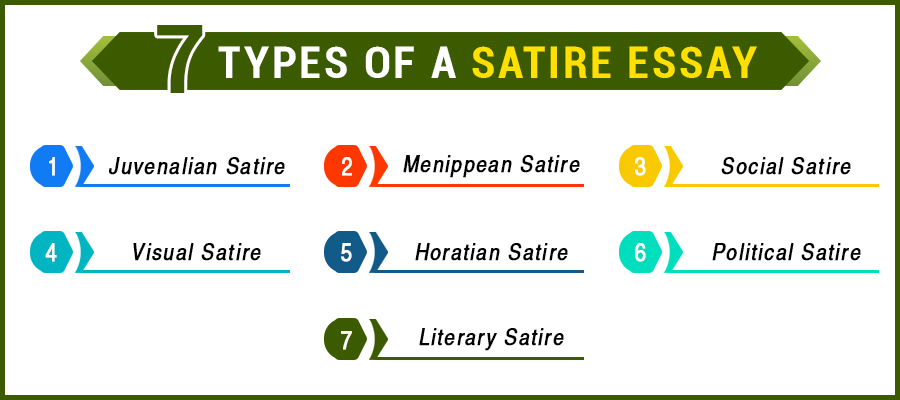 7 types of satire essay