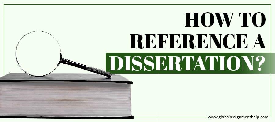 How to Reference a Dissertation